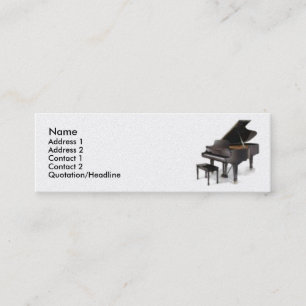Carte de visite de piano