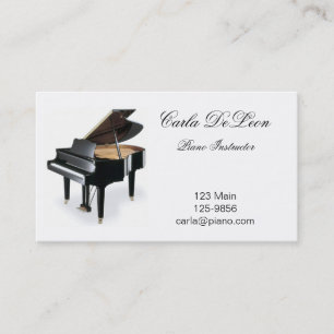 Carte de visite de piano