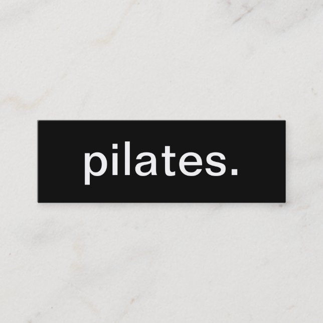Carte de visite de Pilates (Devant)