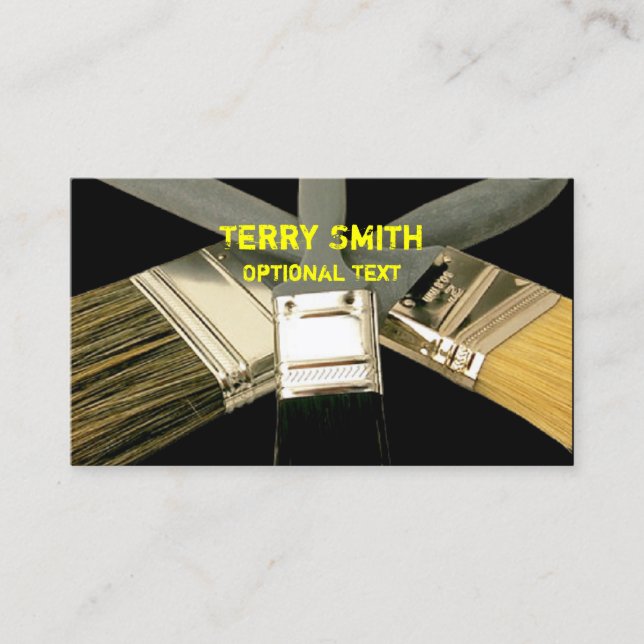 Carte de visite de pinceaux (Devant)