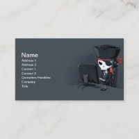 Carte de visite de pirate informatique de pirate