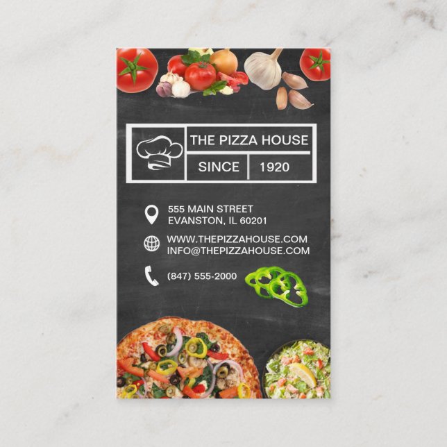 carte de visite de pizzeria (Devant)