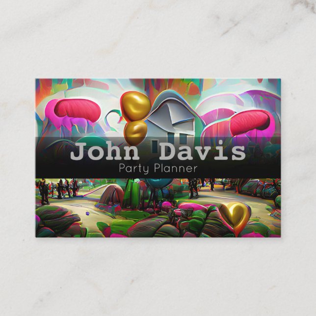 Carte de visite de planification de parti (Devant)