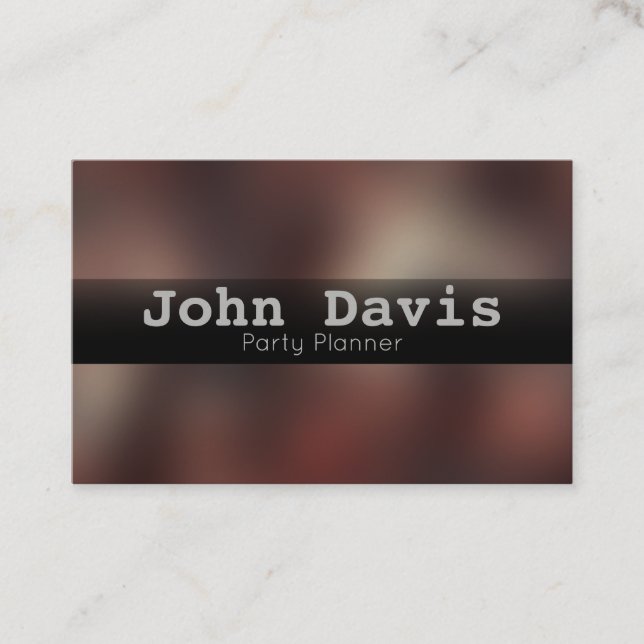 Carte de visite de planification de parti (Devant)