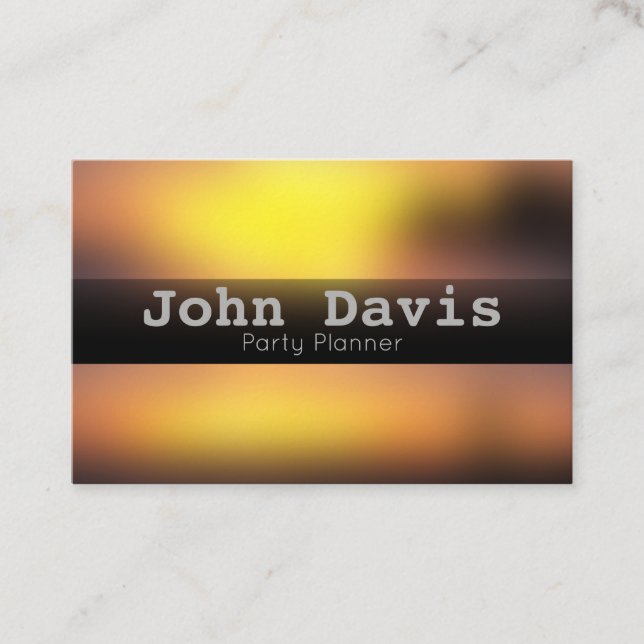 Carte de visite de planification de parti (Devant)