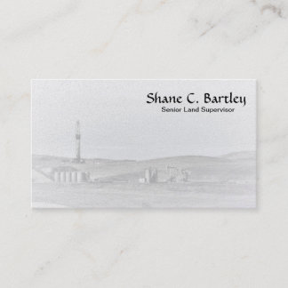 Carte de visite de plate-forme de forage et de