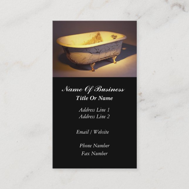 Carte de visite de plombiers (Devant)