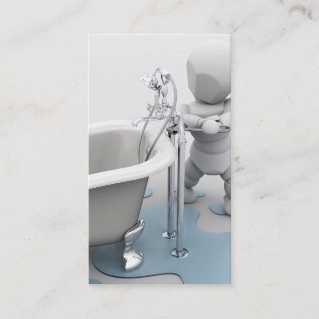 Carte de visite de plombiers (Devant)