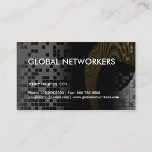 Carte de visite de pointe