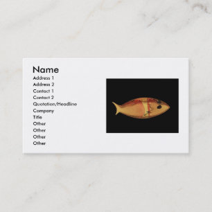 Carte de visite de poisson en verre de Venice Mura