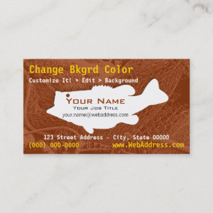 Carte de visite de poissons de basse de large