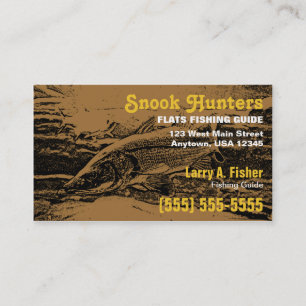 Carte de visite de poissons de Snook