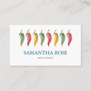 Carte de visite de poivre chili ou carte maman