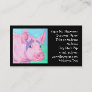 Carte de visite de porc