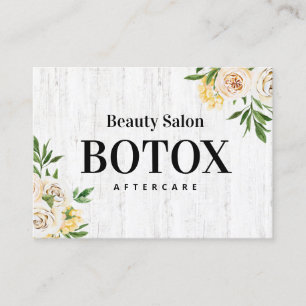 Carte de visite de post-soins Spring Botox