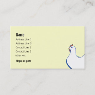 Carte de visite de poulet