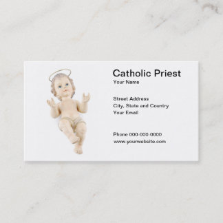 Carte de visite de prêtre catholique