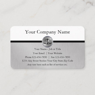Carte de visite de procureur professionnel de clas