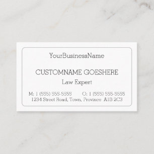 Carte de visite de procureur professionnel ordinai