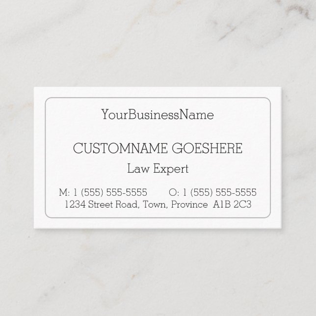 Carte de visite de procureur professionnel ordinai (Devant)