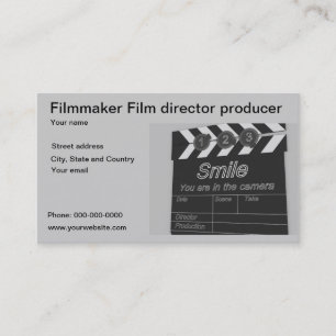 Carte de visite de producteur de réalisateur de