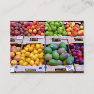 Carte de visite de produit frais