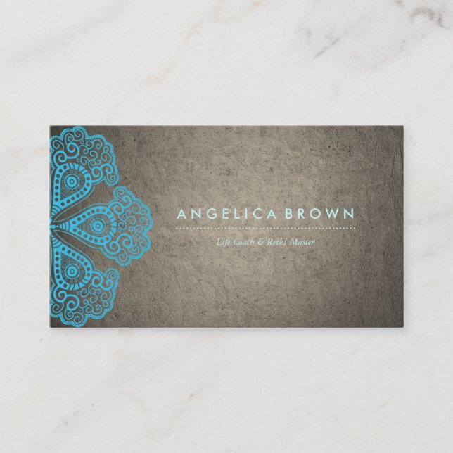 Carte de visite de professeur de méditation et (Devant)