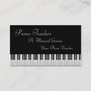 Carte de visite de professeur de piano et/ou de