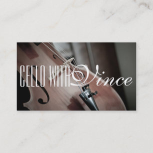 Carte de visite de professeur de violoncelle de st