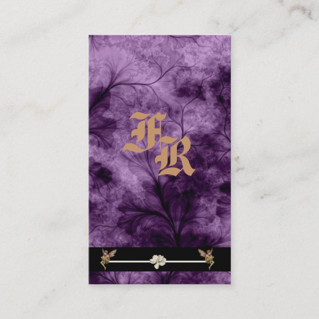 Carte de visite de profil de domaine fées (Devant)