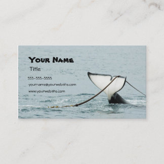 Carte de visite de queue de baleine