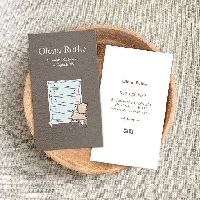 Carte de visite de raffineur de restauration de me (Créateur téléchargé)