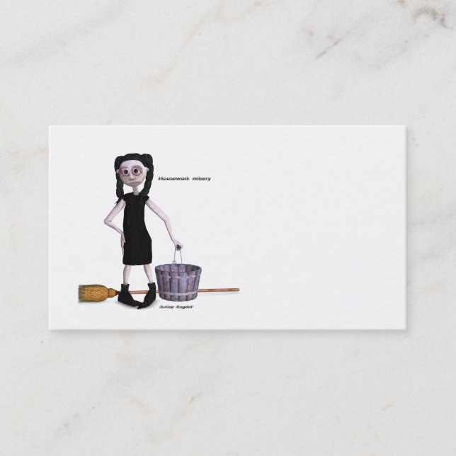 Carte de visite de Ragdoll de toile de jute (Devant)