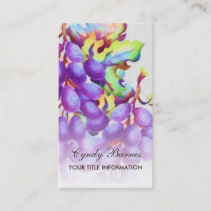 Carte de visite de raisins