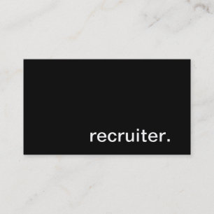 Carte de visite de recruteur