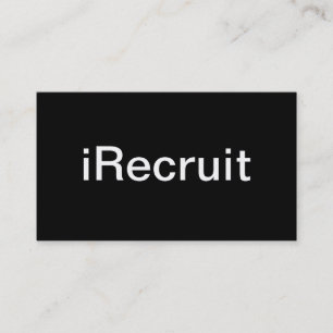 Carte de visite de recruteur