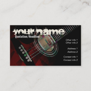 Carte de visite de "Redtrax" de GUITARE