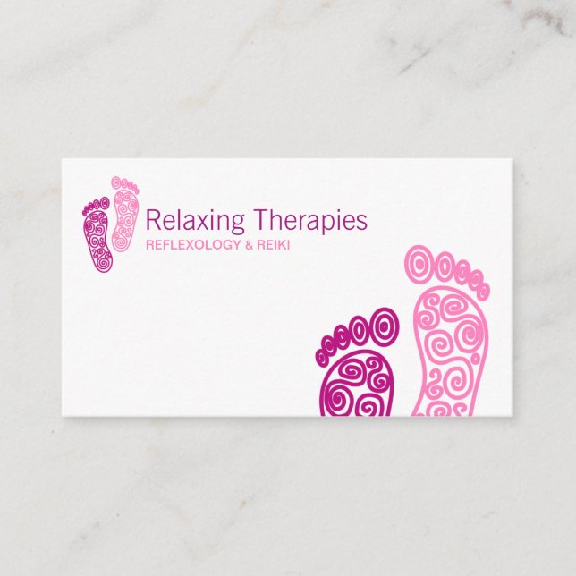 Carte de visite de réflexologie (Devant)