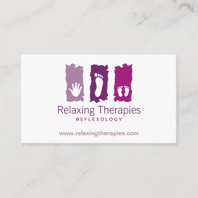 Carte de visite de réflexologie (Devant)