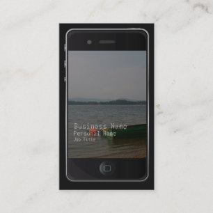 carte de visite de regard de style d'iPhone