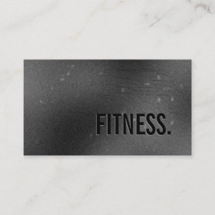 Carte de visite de remise en forme gris clair