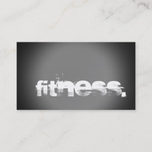 Carte de visite de remise en forme personnel Gris 