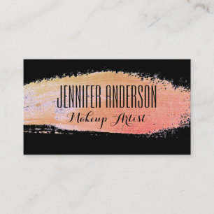 Carte de visite de rendez-vous de maquillage moder