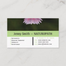 Carte de visite de rendez-vous de naturopathie Wat