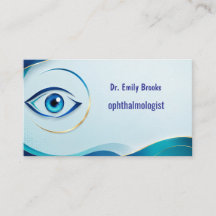 Carte de visite de rendez-vous médicaux pour ophta