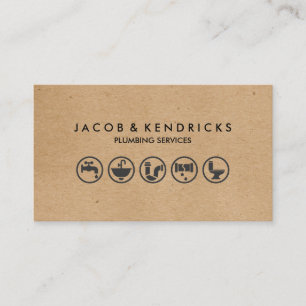 Carte de visite de réparation de la plomberie