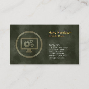 Carte de visite de réparation de l'ordinateur Icon