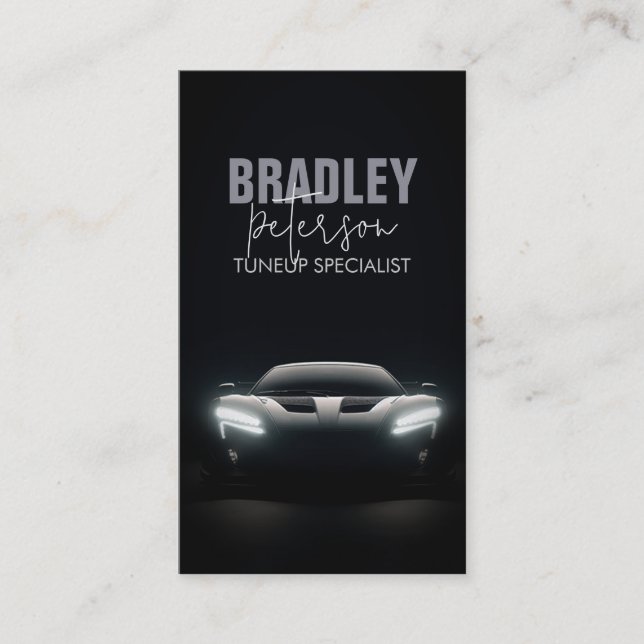 Carte de visite de réparation mécanique de l'auto  (Devant)