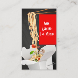 Carte de Visite de Restaurant Asiatique de Nourrit