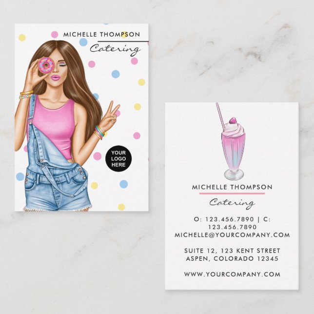 Carte de visite de restauration (Devant / Derrière)